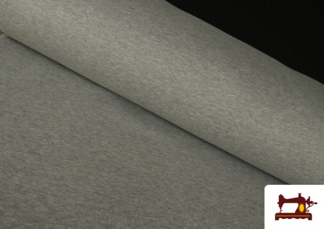 Tissu en Sweat de Couleurs couleur Gris clair