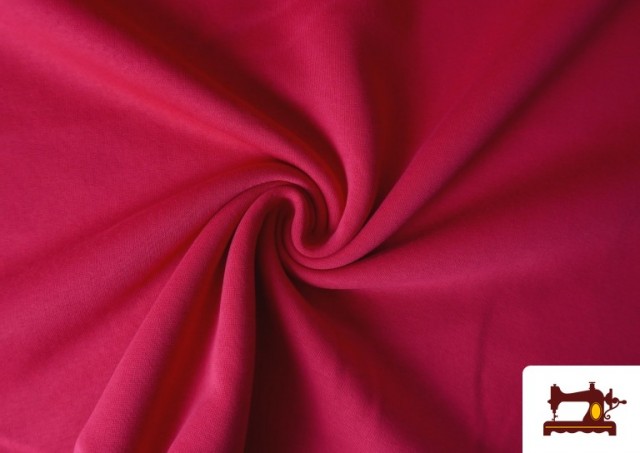 Tissu en Sweat de Couleurs couleur Fuchsia