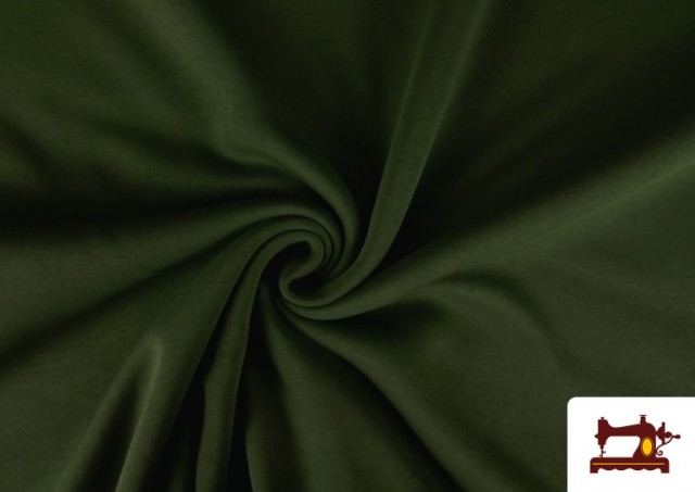 Tissu en Sweat de Couleurs couleur Kaki