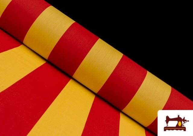 Tissu de Drapeau de la Catalogne / Catalan - Rouleaux 50 Mètres