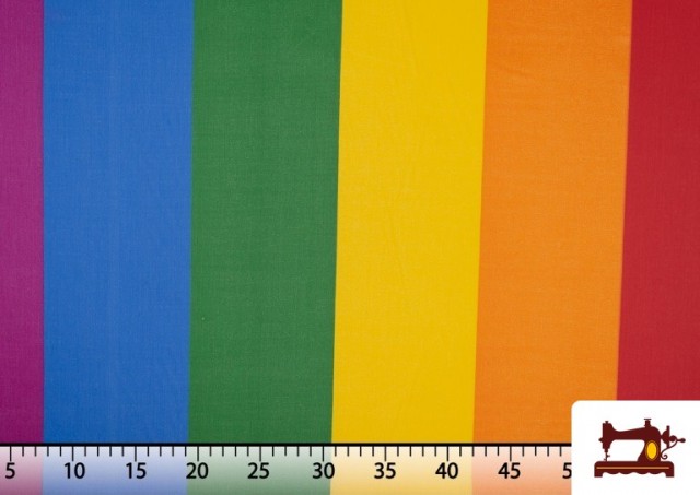 Acheter en ligne Tissu de Drapeau Gay, LGBTQ+ Arc-En-Ciel - Rouleaux 50 Mètres