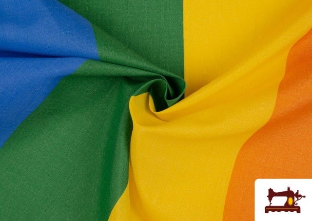 Vente en ligne de Tissu de Drapeau Gay, LGBTQ+ Arc-En-Ciel - Rouleaux 50 Mètres