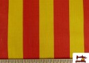 Vente de Tissu à Rayures Jaunes et Rouges 40 cm de Largeur (Senyera) - Pièce 22 Mètres