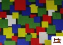 Vente de Velours à Carreaux Multicolores Carnaval