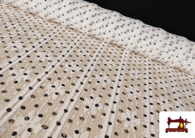 copy of Tissu à Pois de Couleur pour Robes Flamenco