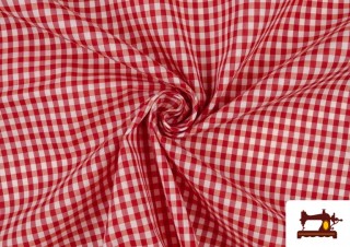 Vente de Tissu à Carreaux Vichy de Couleurs - Pièce 25 Mètres couleur Rouge Vente de Tissu à Carreaux Vichy de Couleurs - Pièce 25 Mètres couleur Rouge