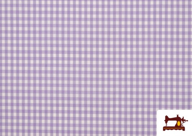 Vente en ligne de Tissu à Carreaux Vichy de Couleurs - Pièce 25 Mètres couleur Violet