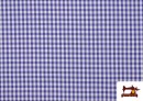 Acheter en ligne Tissu à Carreaux Vichy de Couleurs - Pièce 25 Mètres couleur Gros bleu