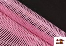 Tissu à Paillettes / Strass - Pièce 25 Mètres couleur Rosé