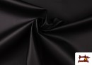 Tissu en Cuir Synthétique de Couleurs - Pièce 20 Mètres couleur Noir