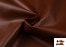 Acheter en ligne Tissu en Cuir Synthétique de Couleurs - Pièce 20 Mètres couleur Tuile