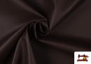Tissu en Cuir Synthétique de Couleurs - Pièce 20 Mètres couleur Brun