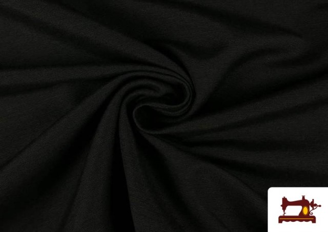 Tissu en Canvas de Couleurs - Pièce 10 Mètres couleur Noir