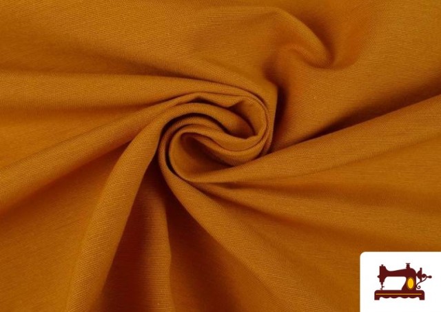 Tissu en Canvas de Couleurs - Pièce 10 Mètres couleur Moutarde