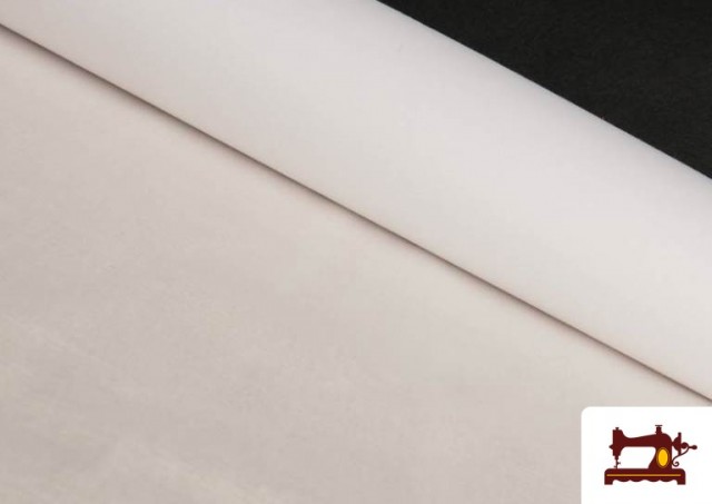 Acheter Tissu Doublure Thermo-adhésive Épaisseur en Coton - Pièce 25 Mètres couleur Blanc