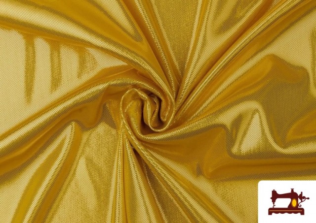 Acheter en ligne Tissu en Lamé Économique de Couleurs Metalisées Longeur 110 cm couleur Doré