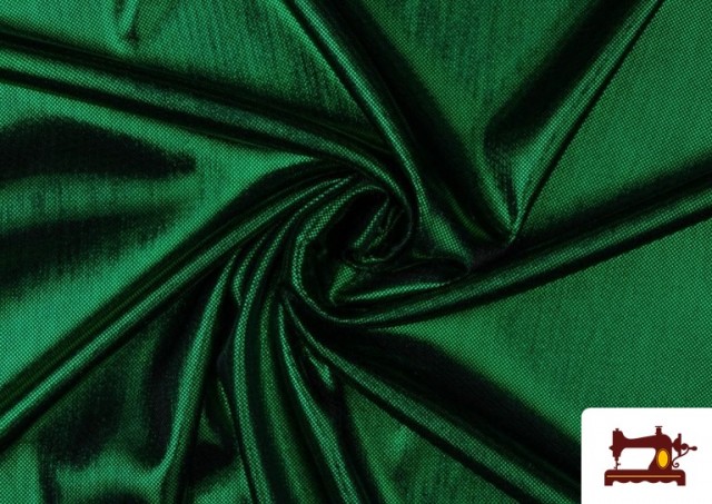 Tissu en Lamé Économique de Couleurs Metalisées Longeur 110 cm couleur Vert
