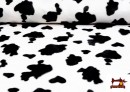 Vente en ligne de Tissu à Poil Court Imprimé de Vache - Pièce 25 Mètres