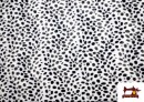 Tissu Imprimé Imitation Dalmatien - Poil Court Pièce 25 Mètres