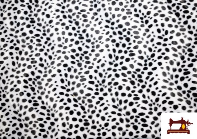 Acheter Tissu Imprimé Imitation Dalmatien - Poil Court Pièce 25 Mètres