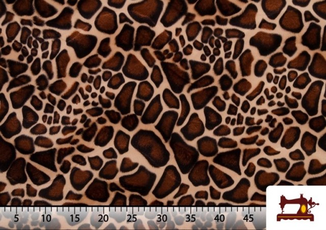 Acheter Tissu Imprimé Girafe Poil Court - Pièce 25 Mètres
