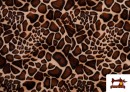 Acheter en ligne Tissu Imprimé Girafe Poil Court - Pièce 25 Mètres