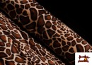 Tissu Imprimé Girafe Poil Court - Pièce 25 Mètres