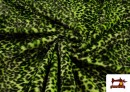 Vente de Tissu à Poil Léopard de Couleurs - Pièce 25 Mètres couleur Vert pistache