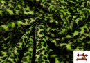 Acheter Tissu à Poil Léopard de Couleurs - Pièce 25 Mètres couleur Vert pistache