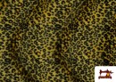 Acheter en ligne Tissu à Poil Léopard de Couleurs - Pièce 25 Mètres couleur Jaune
