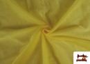 Tissu en Mousseline Fantaisie Sparling - Pièce 35 Mètres couleur Jaune