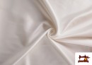 Acheter en ligne Tissu Doublure Soie de Couleurs Acétate- Pièce de 25 Mètres couleur Blanc