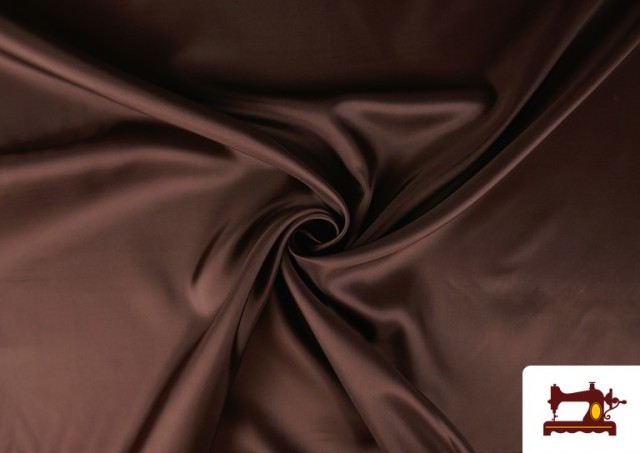 Acheter Tissu Doublure Soie de Couleurs Acétate- Pièce de 25 Mètres couleur Brun