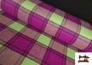 Acheter copy of Tissu en Laine à Carreaux de Couleurs couleur Fuchsia