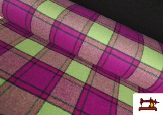 Acheter Tissu à Carreaux Couleurs Aspect Laine couleur Fuchsia