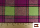 Vente en ligne de copy of Tissu en Laine à Carreaux de Couleurs couleur Fuchsia