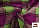 copy of Tissu en Laine à Carreaux de Couleurs couleur Fuchsia