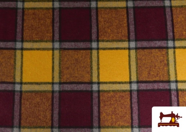 Acheter copy of Tissu en Laine à Carreaux de Couleurs couleur Jaune