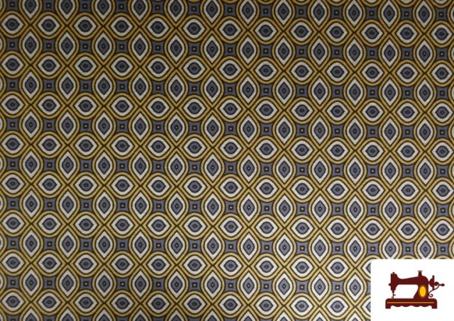 Acheter copy of Tissu Style PuntRoma avec Imprimé Pied-de-Poule couleur Beige