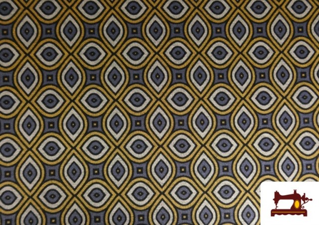 Vente de copy of Tissu Style PuntRoma avec Imprimé Pied-de-Poule couleur Beige