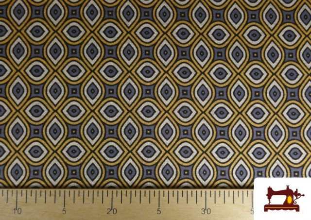 copy of Tissu Style PuntRoma avec Imprimé Pied-de-Poule couleur Beige