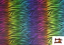 Vente de Tissu en Soie Imprimé Animal Multicolore - Pièce 25 Mètres