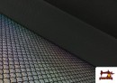 Acheter Tissu en Lycra Imitation Écailles de Poisson Holographiques - Pièce 25 Mètres couleur Gris