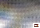Vente de Tissu en Lycra Imitation Écailles de Poisson Holographiques - Pièce 25 Mètres couleur Gris