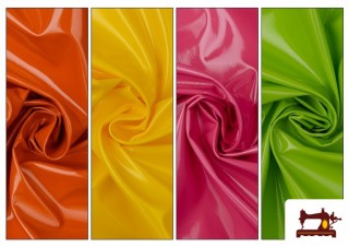 Tissu en Cuir Vernis de Couleurs - Pièce 25 Mètres Tissu en Cuir Vernis de Couleurs - Pièce 25 Mètres