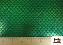 Vente de Tissu en Lycra Imitation Écailles de Poisson Holographiques - Pièce 25 Mètres couleur Vert