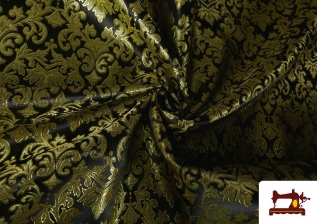Acheter Tissu en Jacquard pour Vêtements Medievaux Économique couleur Noir