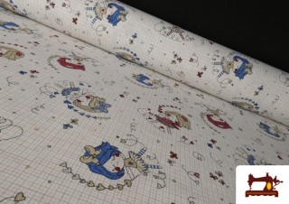 Tissu Toile Panama Enfant Danseuses 140 cms
