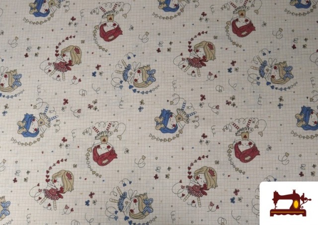 Acheter Tissu Toile Panama Enfant Danseuses 140 cms