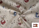 Vente en ligne de Tissu Toile Panama Enfant Danseuses 140 cms